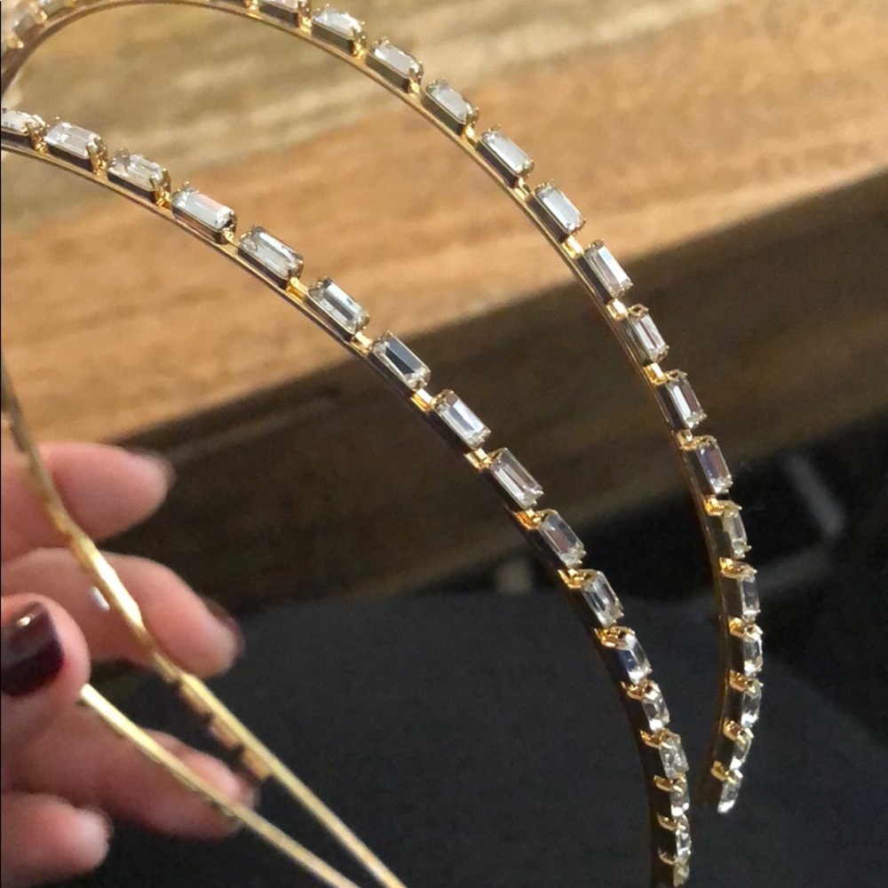 JCrew Rhinestone Double Headband - Picture 2 of 5